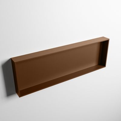 MONDIAZ EASY Nis 89,5x29,5cm in solid surface kleur Rust | Rust. 1 vak geschikt voor in- of opbouw