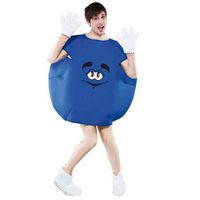 Emoji kleding Snoepje blauw - thumbnail