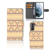 Samsung Galaxy S21 FE Telefoon Hoesje Aztec Yellow - thumbnail