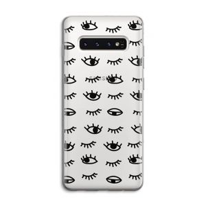 Eye pattern #2: Samsung Galaxy S10 4G Transparant Hoesje