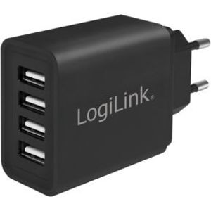 LogiLink PA0211 oplader voor mobiele apparatuur Zwart Binnen