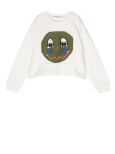 Marni Kids sweat à imprimé graphique - Blanc