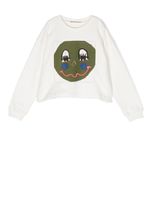 Marni Kids sweat à imprimé graphique - Blanc