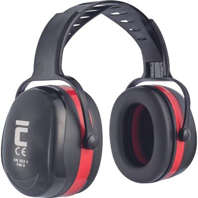 Cerva FM-3 Earmuff Gehoorbescherming | Kleur Zwart/Rood | Maat One Size - 8591806587601
