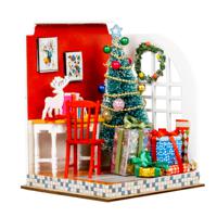 Miniatuurhuis Bouwpakket Mini - Kerst Kamertje 'Jingle Bells'