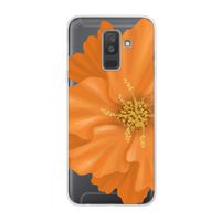 Orange Ellila flower: Samsung Galaxy A6 Plus (2018) Transparant Hoesje