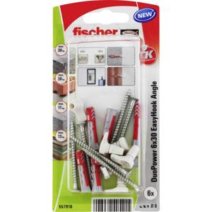 Fischer DuoPower 6x30 EasyHook Angle K (6) Plugassortiment 557916 1 set(s)