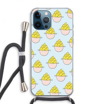 Citroenen: iPhone 12 Pro Max Transparant Hoesje met koord