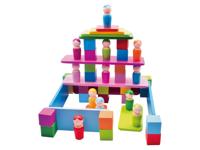 Playtive Houten Montessori motoriekspel (Regenboog stapelspel)