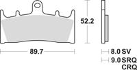 TRW remblokken "mcb 659 brake pad mcb 659 trq sint.metal racing