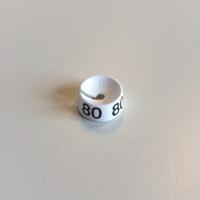 MB wit/zwart 80 voor op kledinghanger