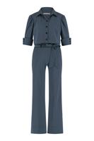 Noelle ring jumpsuit - black/cobalt - 07141