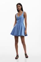 Skaterjurk in denimlook - BLUE - XL