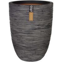 Capi Bloempot Nature Rib elegant laag 46 x 58 cm Antraciet KOFZ783 - thumbnail
