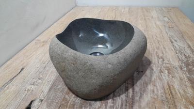 Waskom riviersteen RVM250322, 41x39x15 cm