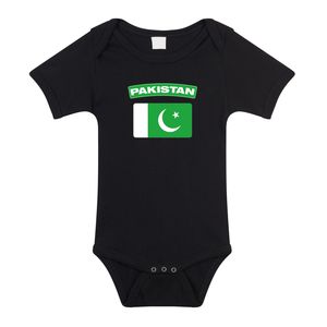 Pakistan romper met vlag zwart voor babys