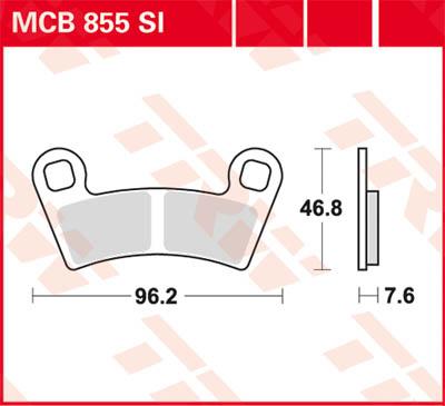 TRW Remblokken, en remschoenen voor de moto, MCB855SI Sinter offroad