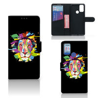 Alcatel 1S (2021) Leuk Hoesje Lion Color