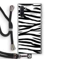 Zebra pattern: Samsung Galaxy Note 10 Transparant Hoesje met koord
