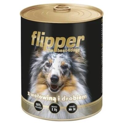 DOLINA NOTECI Flipper met rundvlees en gevogelte - nat hondenvoer - 400 g