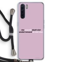 uw waarde daalt niet: Oppo A91 Transparant Hoesje met koord