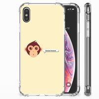 Apple iPhone Xs Max Stevig Bumper Hoesje Monkey