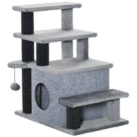 Kattentrap - Krabpaal - Kattenkrabpaal - Huisdierentrap - Hondentrap - Trapje - Opstapje - 60 x 40 x 66 cm - thumbnail