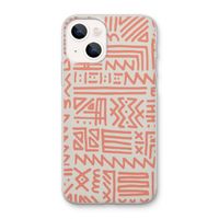 Marrakech Pink: iPhone 13 mini Transparant Hoesje