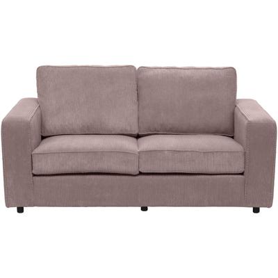 Leen Bakker - Bank Stuttgart 2-zits - Stof - Roze - 94x170x80 Cm