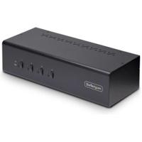 StarTech.com 4-Port Dual-Monitor DisplayPort KVM Switch, 4K 60Hz, 2x USB 5Gbps Hub Ports, 2x USB 2.0