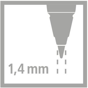 STABILO EASYergo, vulpotloodvulling 1.4 mm, buisje met 6 stuks
