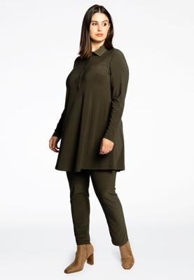 Yoek Loretta&apos;s Xtra slim broek | Groen | Maat 46/48