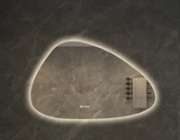 NordiLux Design Badkamerspiegel - Slimme LED Wandspiegel met Onregelmatige Vorm en Aluminium Frame NordiLux Design Badkamerspiegel - Slimme LED Wandspiegel met Onregelmatige Vorm en Aluminium Frame