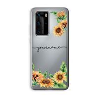 Zonnebloemen: Huawei P40 Pro Transparant Hoesje