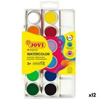 Aquarellen Jovi Multicolour (12 Stuks)