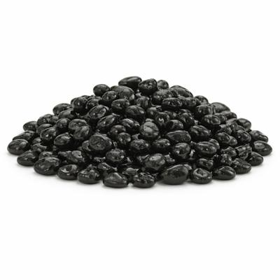 Home & Styling decoratie stenen - 5x - 650ml - zwart - hobby steentjes