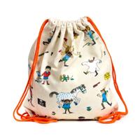 Pippi Langkous Canvas Trekkoord Rugtas