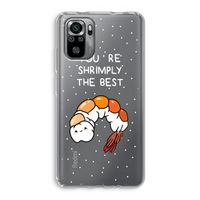 You're Shrimply The Best: Xiaomi Redmi Note 10S Transparant Hoesje