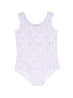 Moncler Enfant maillot de bain à logo imprimé - Violet