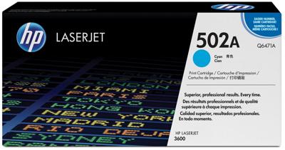 HP toner 502A, 4 000 pagina&apos;s, OEM Q6471A, cyaan