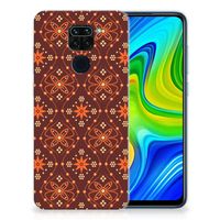 Xiaomi Redmi Note9 TPU bumper Batik Brown