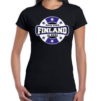 Have fear Finland is here / Finland supporter t-shirt zwart voor dames