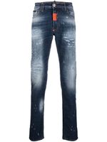 Philipp Plein jean skinny à effet usé - Bleu - thumbnail