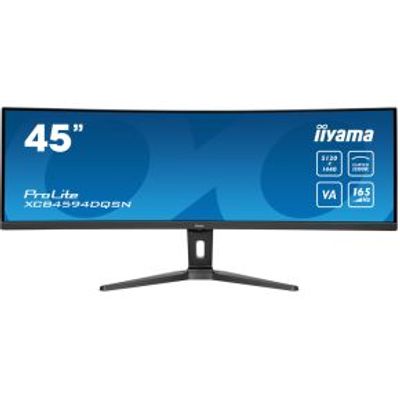 Iiyama ProLite XCB4594DQSN-B1 45 Ultrawide Quad HD 165Hz USB-C Curved VA Monitor