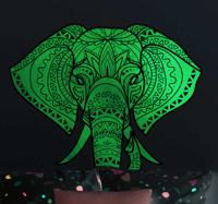 Muurstickers tienerkamer bohemian olifant - thumbnail