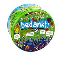 Bedankt cadeau snoeptrommel 14 x 7,5 cm - bewaarblikken / koektrommels - pensioen - verjaardag