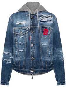 DSQUARED2 veste à capuche doublée - Bleu