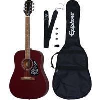 Epiphone Starling Acoustic Guitar Player Pack Wine Red akoestische westerngitaar set - thumbnail