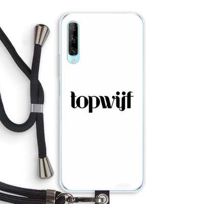 Topwijf Wit: Huawei P Smart Pro Transparant Hoesje met koord