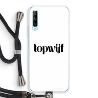 Topwijf Wit: Huawei P Smart Pro Transparant Hoesje met koord